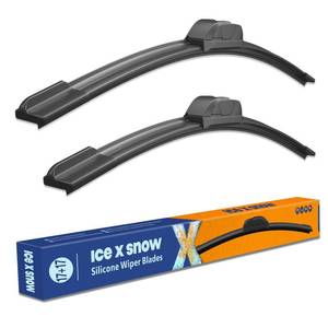 lot 5970 image: Icexsnow Silicone Windshield Wiper Blades 17  17 Pack of 2