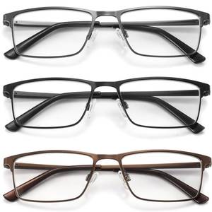 lot 5977 image: Acavefox Blue Light Blocking Reading Glasses 1.0-4.0 Mens 3 Pack