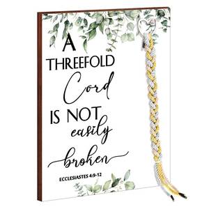 lot 5987 image: Yookeer Wedding Unity Sign Three Strand Cord Ceremony Decoration Greenery