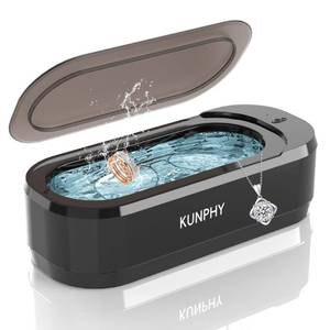 lot 5999 image: KUNPHY Ultrasonic Jewelry Cleaner Machine 46KHz 12oz Black