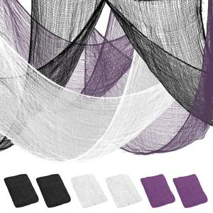 lot 6207 image: Legigo Halloween Creepy Cloth 6 Pack 30 x 72 Inches Purple Black White
