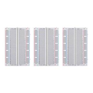 lot 6262 image: ELEGOO Solderless Breadboard 400-Point with 4 Power Rails 3 Pack