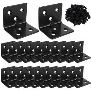 lot 6290 image: Vezuifoo Stainless Steel L Shape Corner Braces 1.2 x 1.2 x 1.5 In (only 12)