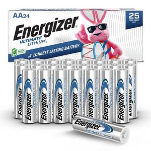 lot 6308 image: Energizer Ultimate Lithium AA Batteries 24 Pack
