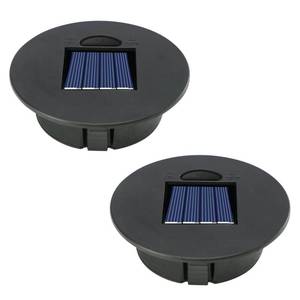 lot 6317 image: Afirst Solar Light Replacement Tops 2 Pack 2.16 Inch Round Lantern Inserts