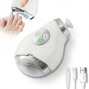 lot 6321 image: Calvoria Electric Nail Clippers with LED Light and 3 Speeds