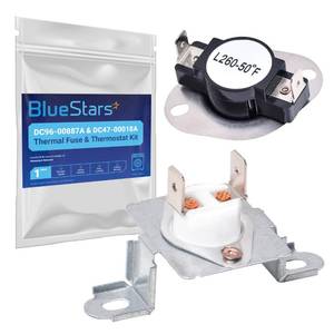 lot 6326 image: BlueStars Dryer Thermal Fuse and Thermostat Kit DC96-00887A DC47-00018A