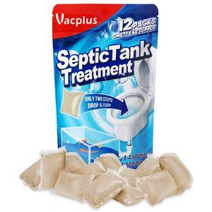 lot 6342 image: Vacplus Septic Tank Treatment 12 Pack 1-Year Supply