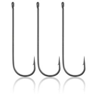 lot 6354 image: Dr.Fish Aberdeen Fishing Hooks Straight Shank Light Wire #12 100 Pack