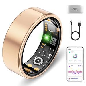 lot 6360 image: Genhaoqi Smart Ring Rose Gold Size 6