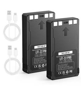 lot 6370 image: isYoung Rechargeable LIT-22 Battery 7000mAh 2 Pack For SPYPOINT Trail Camera