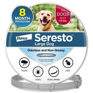 lot 6379 image: Seresto Flea & Tick Dog Insect Prevention Collar, L, 004BAY-80150