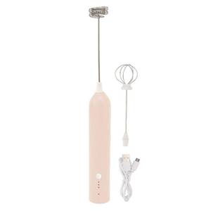 lot 6387 image: CHICIRIS Handheld Milk Frother USB Rechargeable 3 Speed Electric Whisk Apricot