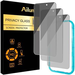 lot 6393 image: Ailun Privacy Screen Protector for iPhone 17 Pro 3 Pack Tempered Glass