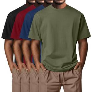 lot 7952 image: Neer Mens Big and Tall T-Shirts 4 Pack, 4 Colors, 3X-Large