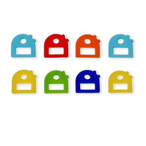 lot 8012 image: WELANGBN Key Caps Key Tags 8 Pack Multicolor Stretchy Key Covers With Labels