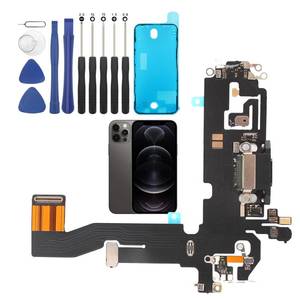 lot 8032 image: YHXMARSCAN Charging Port Flex Cable with Microphone for iPhone 12 and 12 Pro