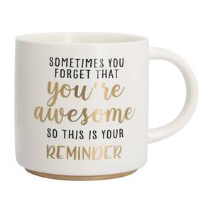 lot 8041 image: Collective Home Ceramic Coffee Mug 15 Oz With Sayings