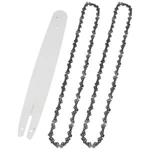 lot 8081 image: X4XZ 16 Inch Chainsaw Guide Bar & 2 Chains Combo for Stihl MS170 MS180