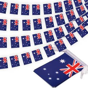 lot 8091 image: MVPRING Australia String Flag Pennant Bunting Banner 33 Ft 30 Flags