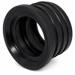lot 8109 image: Generic Black Rubber Pipe Reducer Sleeve 1.97 in x 1.57 in Pack of 2