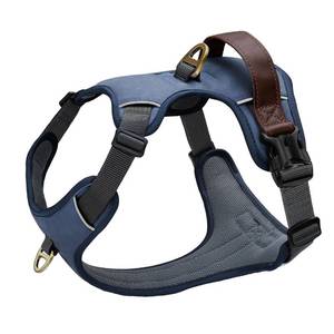 lot 8117 image: Didog No Pull Dog Harness for Small Dogs Classic PU Leather Blue S