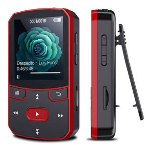 lot 8163 image: RUIZU Clip MP3 Player 64GB with Bluetooth 5.3
