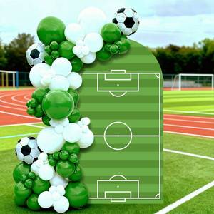 lot 8444 image: VitalCozy Soccer Field Arch Backdrop Cover 7.2ft Birthday Party Decor