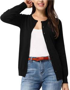 lot 8476 image: GRACE KARIN Womens Cardigan Sweater Button Down Lightweight Black