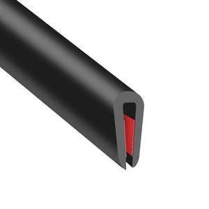 lot 8479 image: YANRUIPRO Rubber Edge Trim U Channel Edge Guard 116 in Slot 10 Ft Black