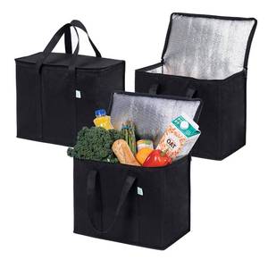 lot 13166 image: VENO Insulated Cooler Grocery Bag 3 Pack 15.7 x 12.6 x 8.7 Inch