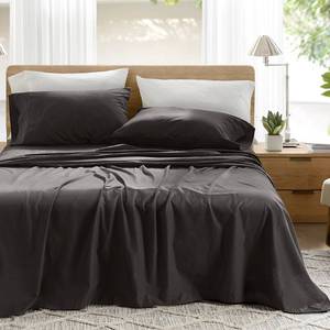 lot 13172 image: Comfort Spaces 100% Cotton Percale Twin Sheet Set 3 Pc Black
