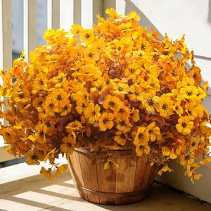 lot 13173 image: Grunyia Artificial Outdoor Flowers 20 Bundles Autumn Mix