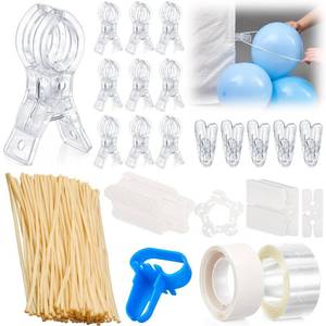 lot 13175 image: LemonRoad Balloon Arch Kit 108 Pcs 50 Clear 260 Balloons 10 Clips
