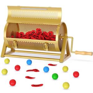 lot 13176 image: NANATI Metal Raffle Drum Ticket Spinner Holds 3000 Tickets & 151 Balls