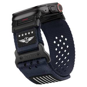 lot 14303 image: BXUXOHS Rugged Nylon Watch Band for Apple Watch 3840414244454649mm