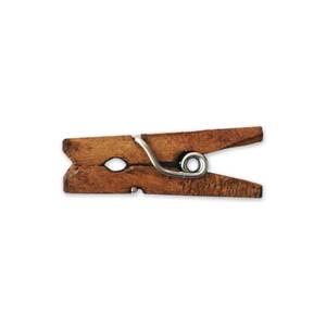 lot 14312 image: LWR Crafts Wooden Mini Clothespins 1 Inch 100 Pack Jacobean