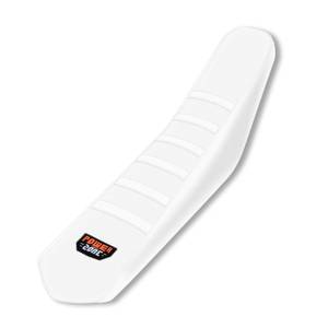 lot 14334 image: Sawrain Universal Dirt Bike Seat Cover 6 Ribs White