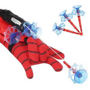 lot 14342 image: Xohny Spider Web Shooter Glove Set with Suction Cup Darts