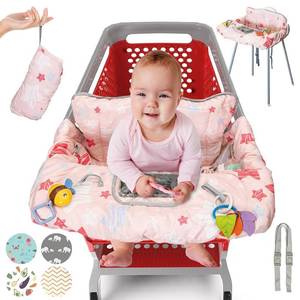 lot 14353 image: Pillani Shopping Cart Cover for Baby, Padded High Chair Cover
