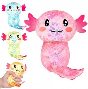 lot 14366 image: WQQLPB Axolotl Sensory Squeeze Toy Maltose Gel Fidget Stress Relief