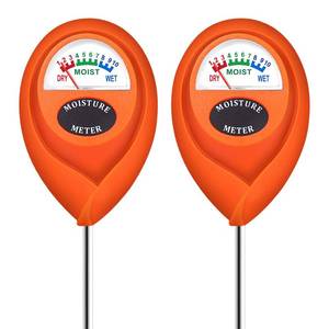 lot 14372 image: XLUX Soil Moisture Meter 2 Pack Orange Garden Lawn Indoor Outdoor