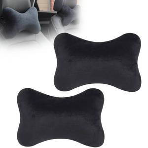 lot 14379 image: EKUWU Car Headrest Neck Pillow, 2 Pcs, Black