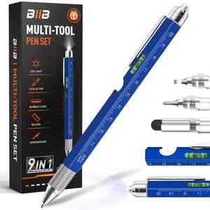 lot 14385 image: BIIB 9-in-1 Multitool Pen with Screwdriver, Bottle Opener & LED Flashlight