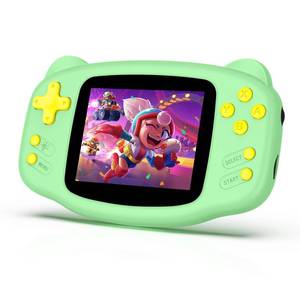 lot 14399 image: xiskt Handheld Retro Game Console 300 Preloaded Games 3.2 Screen Green
