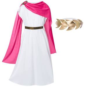 lot 14442 image: TOGROP Greek Toga Costume Ancient Greece Kids Girls 3-7 Years Pink