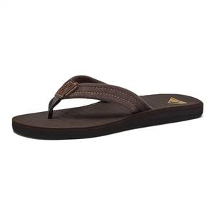 lot 14460 image: Quiksilver Carver Suede Flip Flops Mens Size 8 US Demitasse
