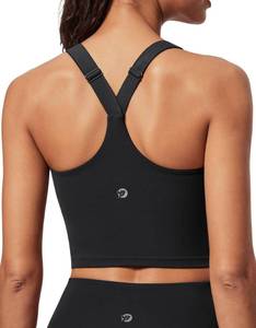 lot 20377 image: IUGA Longline Sports Bra for Women Workout Crop Tank Top with Built-In Bra Large