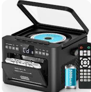 lot 1763 image: CD-W16 Portable CD Player with Cassette Recorder - Stock image may not match actual product images