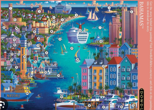 lot 14274 image: Maracaibo Venezuela Illustrated City Skyline Print in Clear Sleeve - Stock image may not match actual product images